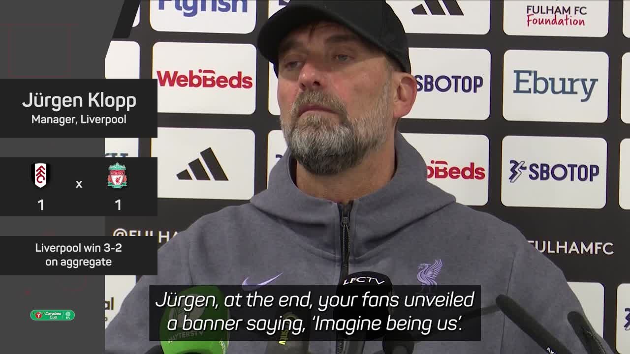 “Imagine being us” - Klopp expresses frustration at congested schedule