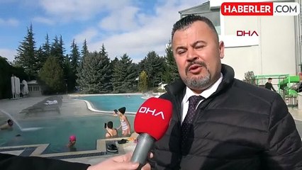 Afyonkarahisar'daki Kaplıcalarda Sömestir Tatili Yoğunluğu