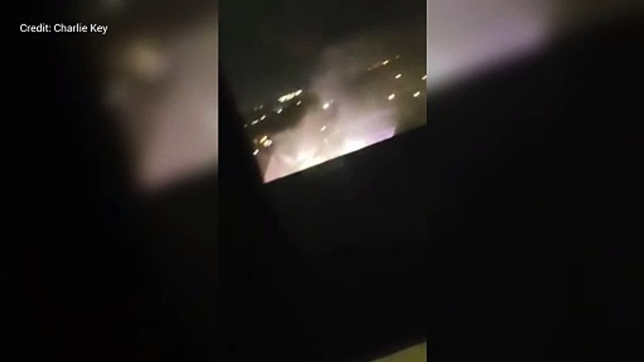 Fire at dessert shop