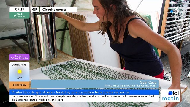 À Saint-Maurice-en-Chalencon, La craquante à croquer pour profiter de tous les bienfaits de la spiruline