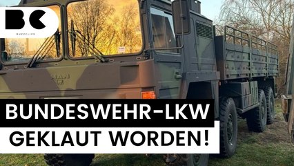 Schwerin: Unbekannte klauen Bundeswehr-Lkw!