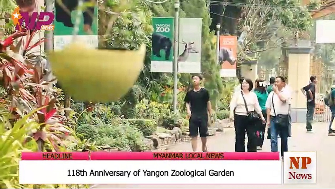 Thousands of visitors come to Yangon Zoological Garden daily