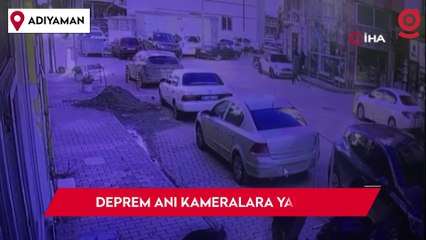 Adıyaman'da deprem anı kameralara yansıdı