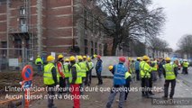 Le chantier du CHWapi évacué à Tournai