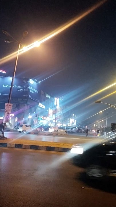 Islamabad F 10 Markaz Night View Beautiful