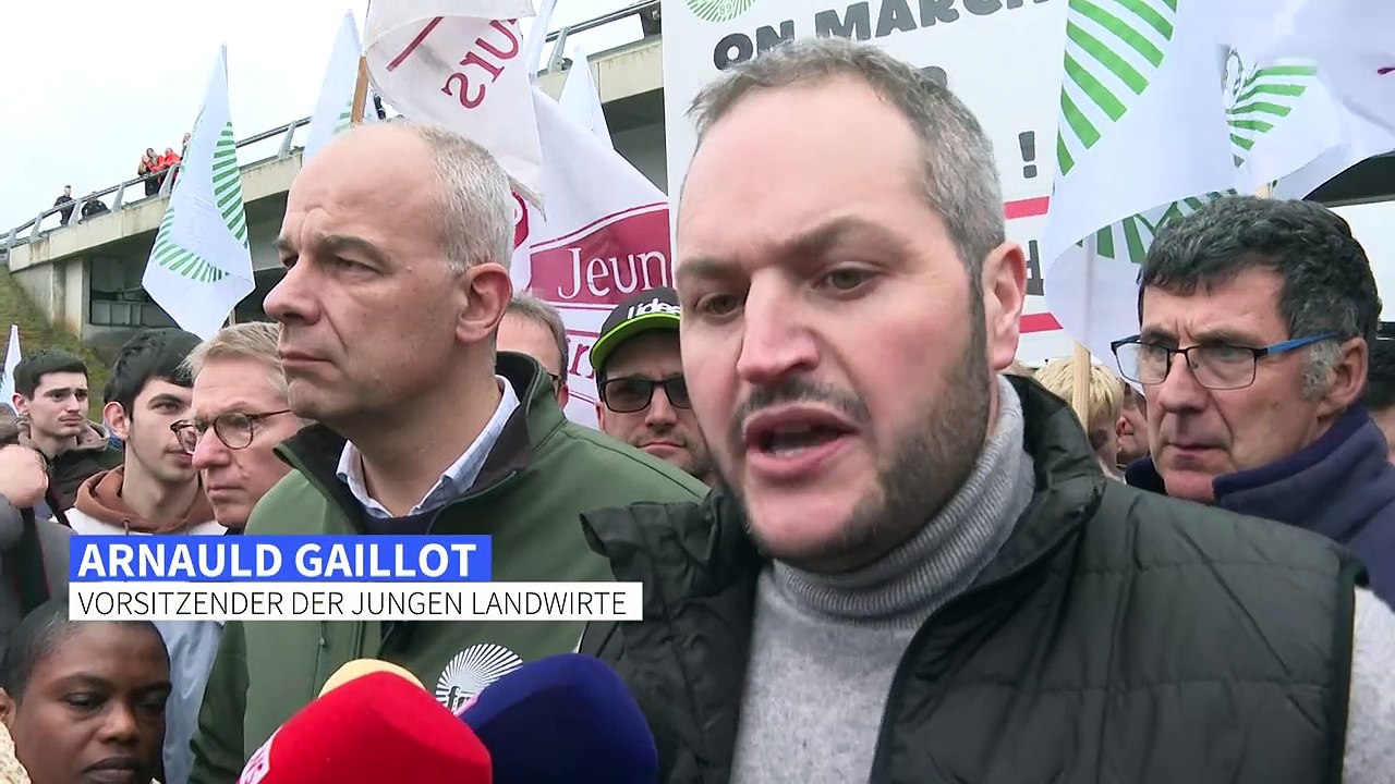 Massive Bauernproteste auch in Frankreich