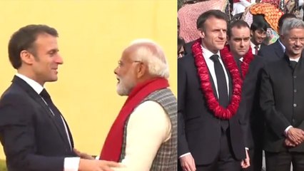 India এলেন Emmanuel Macron, রাজপুতদের স্থানে কোন History খুঁজতে গেলেন French President?