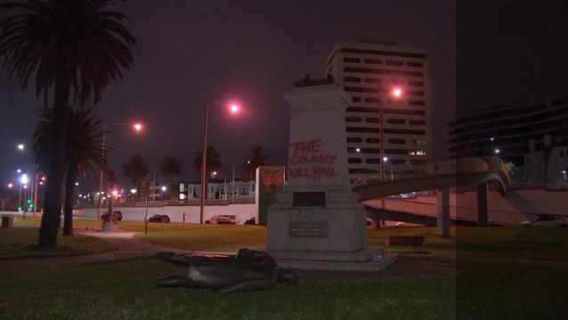 Watch: Australian activist group vandalises Captain Cook and Queen Victoria statues