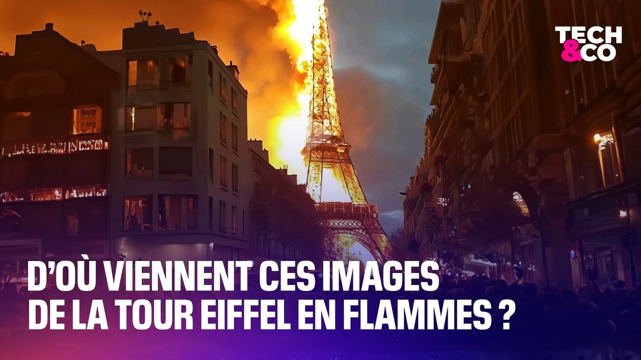 Ces images de la Tour Eiffel en flammes ont tro...