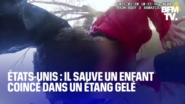 États-Unis: les images du sauvetage d’un enfant coincé dans un étang gelé