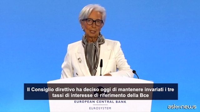 Bce conferma tassi di interesse: Inflazione tendenza al ribasso