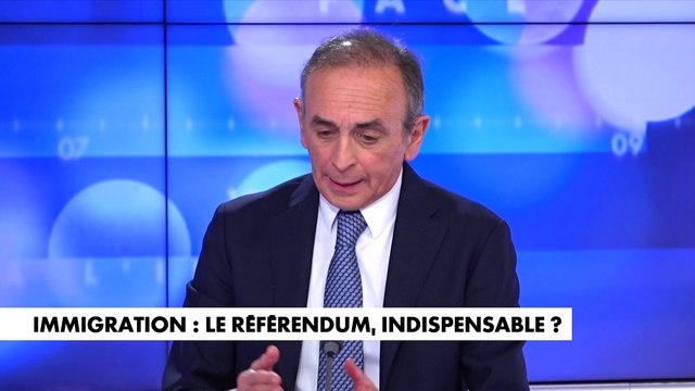 Éric Zemmour : «La seule solution concernant la question de l'immigration est le référendum, qui reprendrait les mesures du «boulier migratoire» de Reconquête»