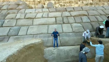 مشروع القرن وإعادة تركيب البلوكات الجرانيتية للهرم الثالث، البعثة المصرية اليابانية