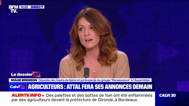 Maud Bregeon (Renaissance): Le gouvernement est pleinement à l'écoute et extrêmement respectueux des revendications et des actions que mènent les agriculteurs