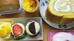 #19 Desserts mukbang/ASMR || Custard dessert set || towel roll crepe cakes, creamcake, triangle....