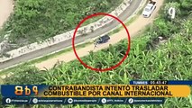 Tumbes: detienen a contrabandista que intentó trasladar combustible por canal Internacional