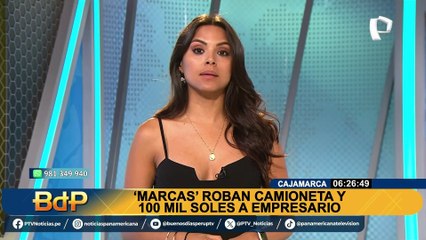 “Marcas” roban camioneta y 100 mil soles a empresario en Cajamarca