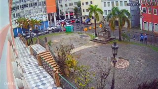 Vídeo mostra momento em que prédio do antigo restaurante Colon desaba