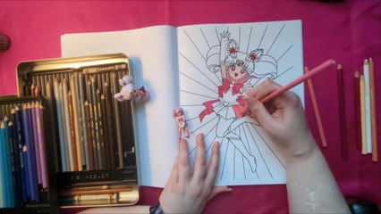 ASMR | Color With Me | No Talking | Sailor Moon Coloring Book