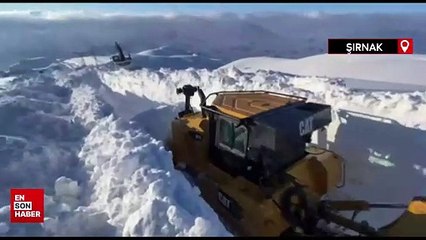 Şırnak'ta kar kalınlığı 3 metreyi geçti