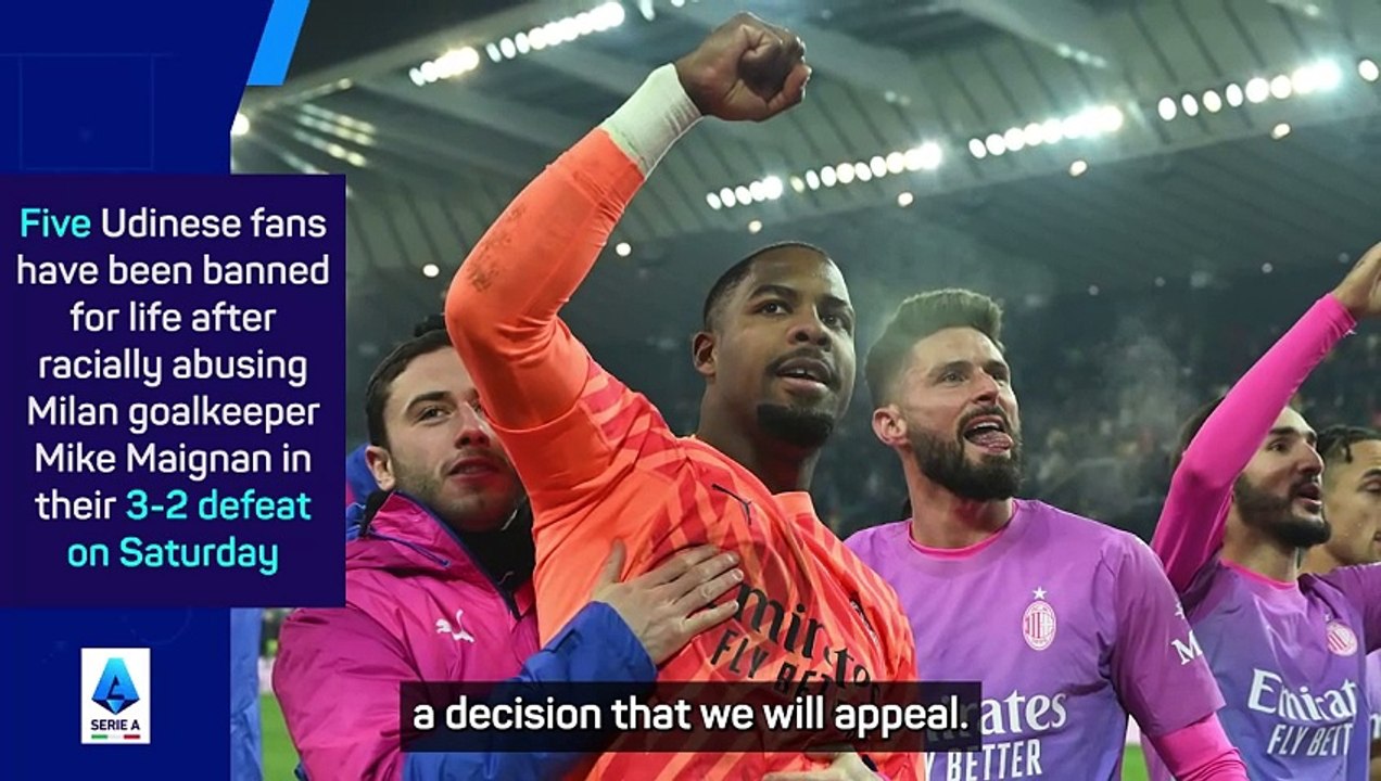 Udinese CEO defends clubs' values after Maignan abuse