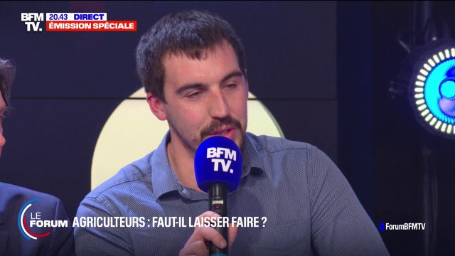 Pierre-Olivier Etancelin, président des Jeunes agriculteurs de la Seine-Maritime, sur les dégradations lors des manifestations: On veut un respect des biens, du matériel et des gens