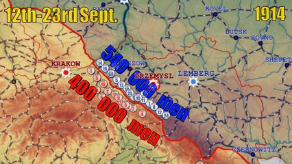 Eastern Front of WW1 animated- 1914