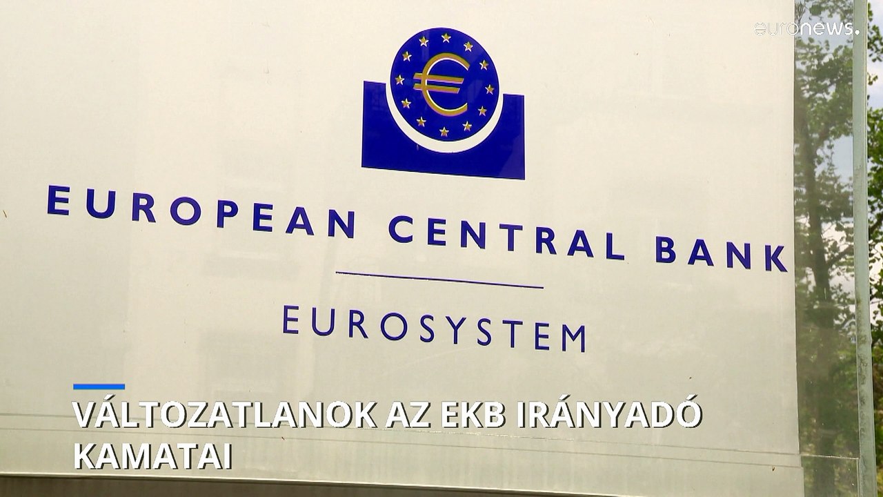 Változatlanok maradtak az EKB irányadó kamatai