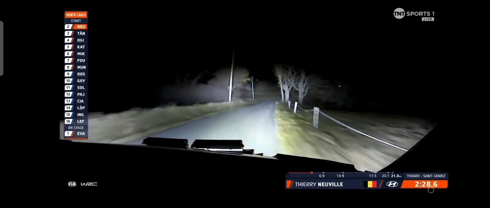 WRC Monte Carlo 2024 SS01 Neuville Onboard