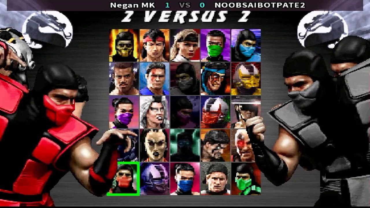 Negan MK vs NOOBSAIBOTPATE2 - Ultimate Mortal Kombat 3 Plus (Hack)