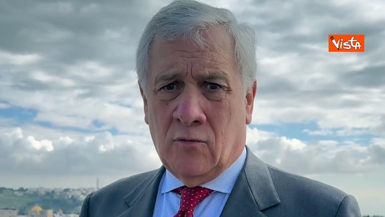 Guerra a Gaza, Tajani: "Unica soluzione ? due popoli due Stati"