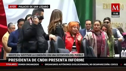 Arropada por Morena, Rosario Piedra propone sustituir CNDH con una Defensoría del Pueblo