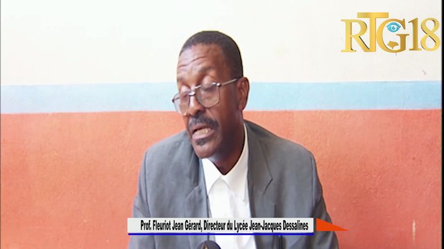 Prof. Fleuriot Jean Gérard Felisite Ministè Edikasyon Nasyonal la ki onore plizyè Loreya Nasyonal