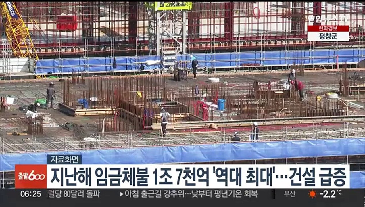 지난해 임금체불 1조7천억 '역대 최대'…건설 급증