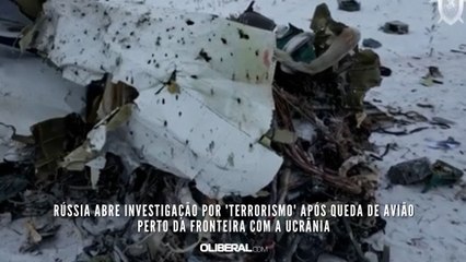Rússia abre investigação por 'terrorismo' após queda de avião perto da fronteira com a Ucrânia