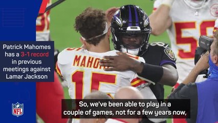 下载视频: Mahomes excited for AFC Championship showdown with 'MVP' Jackson