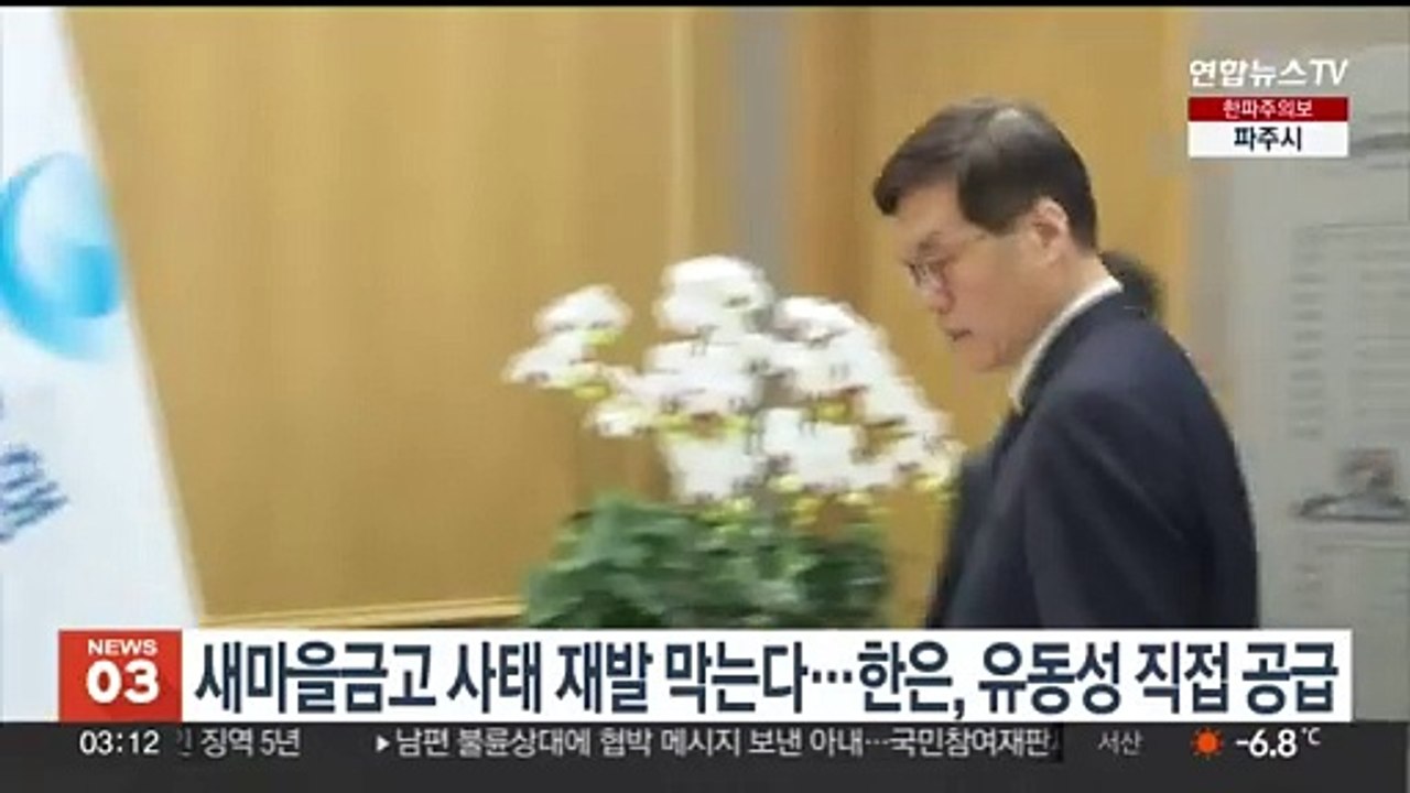 새마을금고 사태 재발 막는다…한은, 유동성 직접 공급