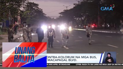 Operasyon kontra-kolorum na mga bus, isinagawa sa Macapagal Blvd. | UB