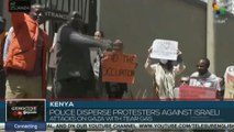 Police disperse with teargas protests against Israel in Kenya