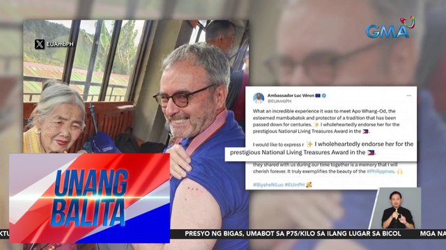 EU Amb. to the PHL Luc Véron, nagpa-tattoo kay Apo Whang-Od | UB