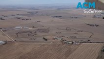 SA farmer creates giant Aussie flag using tractor