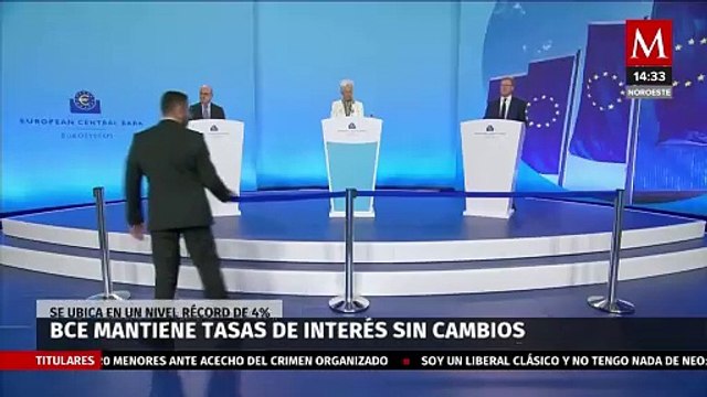 BCE mantiene tasas de interés en 4% y reafirma compromiso contra la inflación