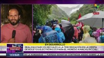 Peruanos repudian la privatización de la venta de los boletos para ingresar a Machu Picchu