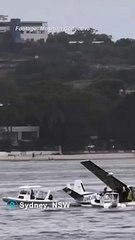 Seaplane crashes in Sydney Harbour