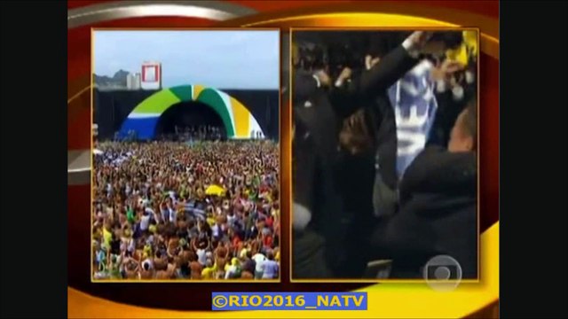 Olimpíadas do Rio 2016 - anúncio, ao vivo no Jornal Hoje (Rede Globo, 02-10-2009)