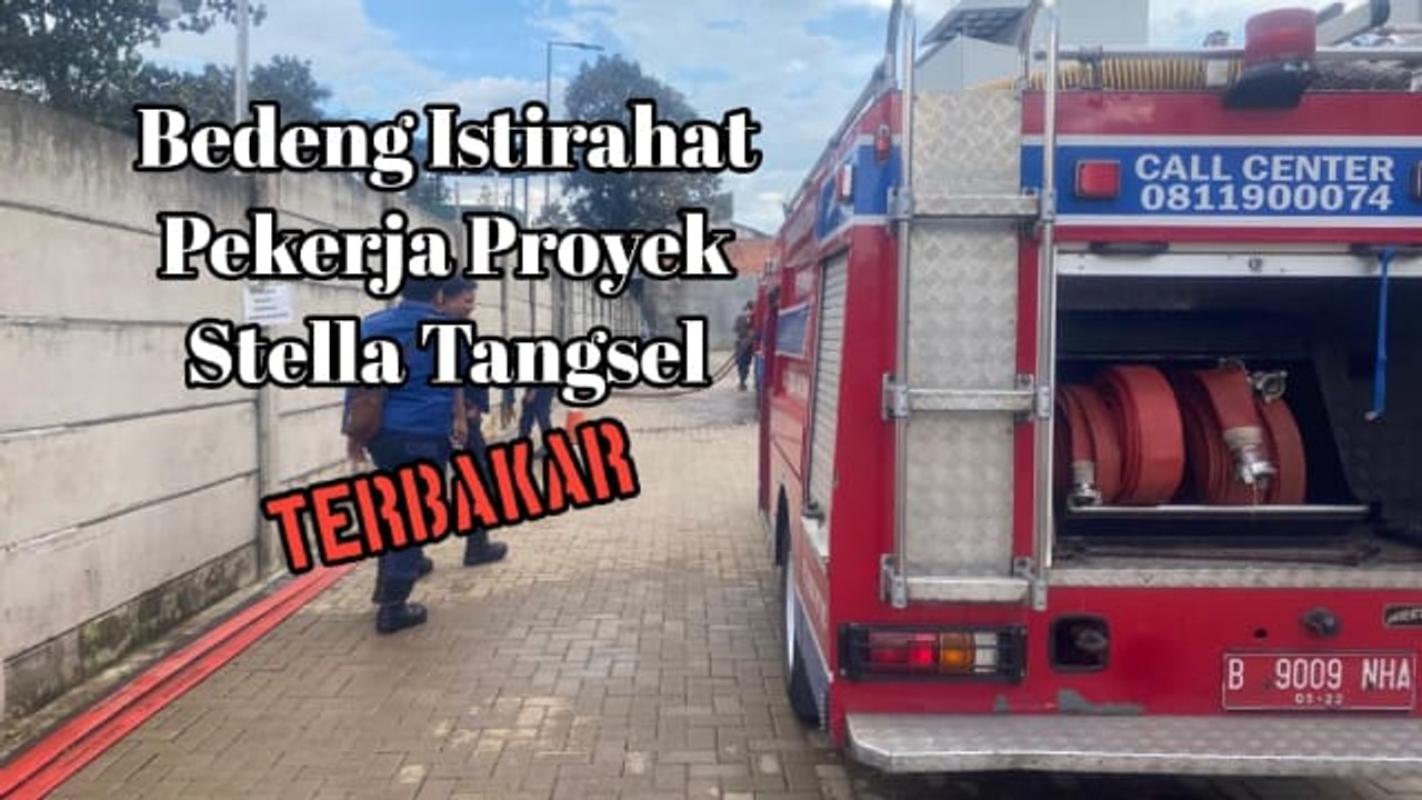 Si Jago Merah Luluhlantakkan Bedeng Istirahat Pekerja Proyek Stellar di Tangsel