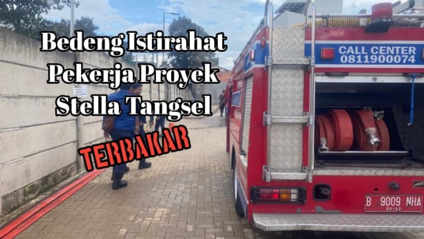 Si Jago Merah Luluhlantakkan Bedeng Istirahat Pekerja Proyek Stellar di Tangsel