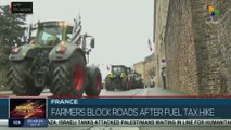French farmers intensify protests with road blockades