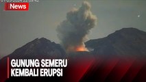 Terekkam Kamera Pengawas, Gunung Semeru Kembali Erupsi Semburkan Lava Pijar dan Awan Panas Guguran 1.000 Meter