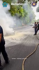 Telah terjadi kebakaran satu unit motor Nmax di Jl. Wr. Supratman, Jumat (26/1) pagi.